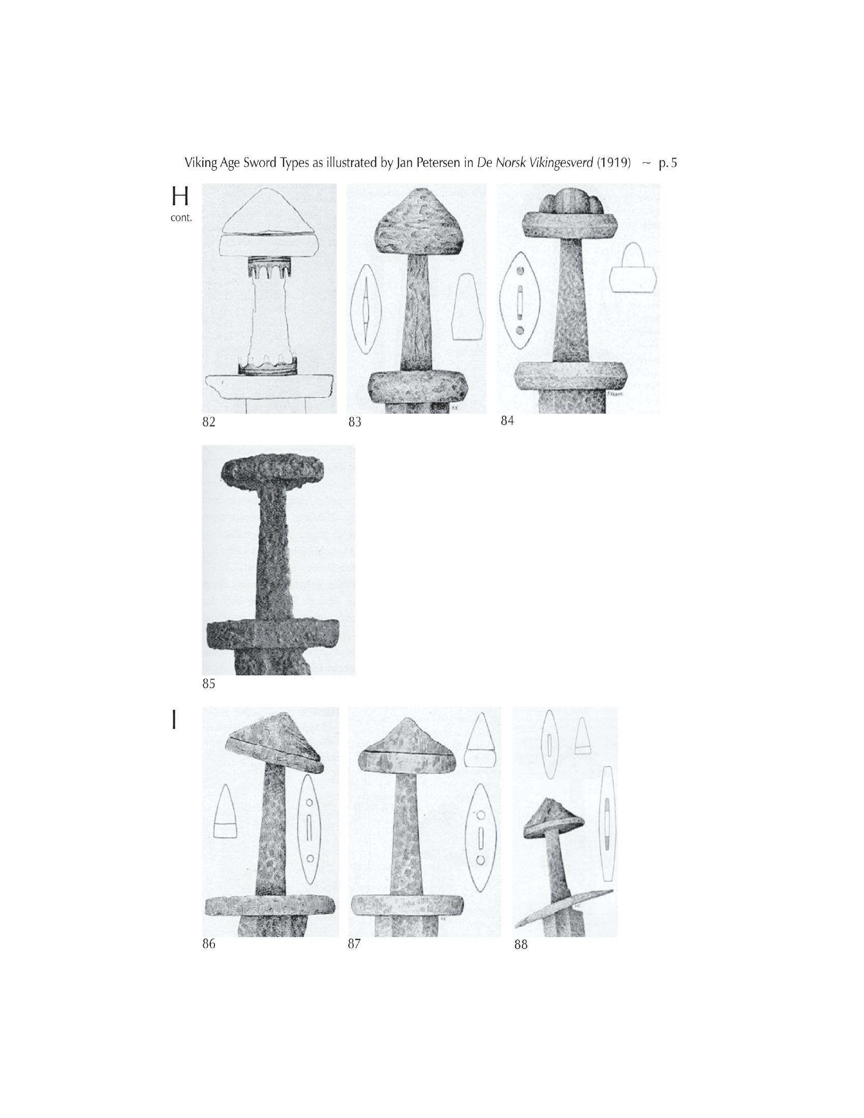 Viking sword types H and I among the most recognized Viking sword designs